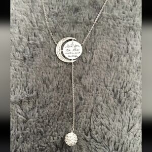 NYCJewelry Engraved To The Moon And Back Y Necklace